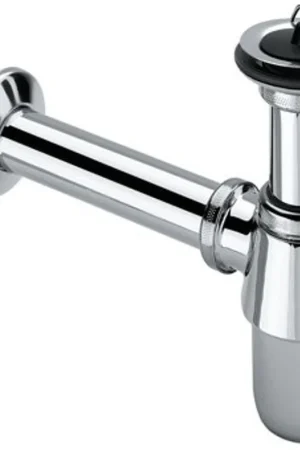 Viega bouchon universel siphon bouteille incluant tube mural rallongé et rosace 5/4x25cm chrome Promotion