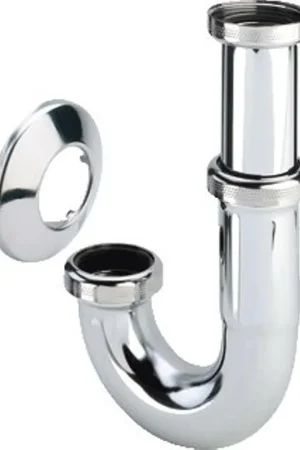 Viega Siphon 1.1/4inch avec rosace Laiton Chrome Petit Prix