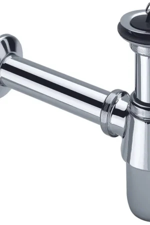 Viega bouchon universel siphon à gobelet avec tube mural 5/4 avec rosace chrome Retour Gratuit