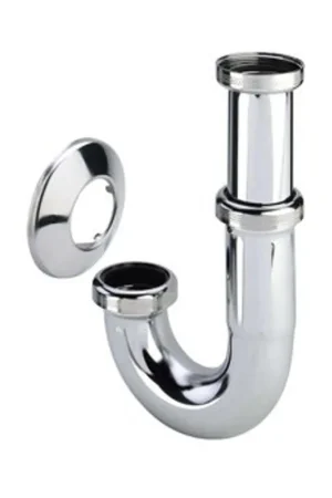 Viega siphon tubulaire sans tube mural 6/4 avec rosace chrome Meilleure Vente
