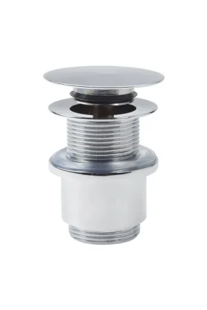 Acheter En Ligne Clou InBe stop/go bouchon de vidage avec capuchon de recouvrement plat rond chrome