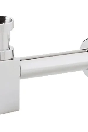 Acheter Direct Raminex Slim Siphon 1.1/4inch avec rosace inclus tube mural Laiton Inox