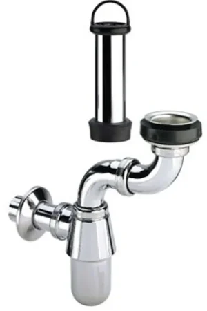 Viega siphon à gobelet gain de place ergonomique avec tube de trop-plein chrome Paiement Sécurisé