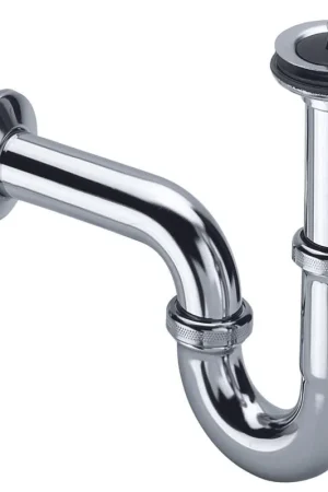 Viega siphon à tube plongeur 1 1/4x32 avec tuyau mural et rosace chrome Petit Prix