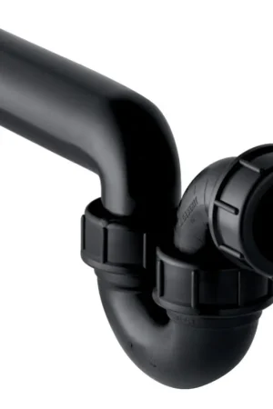 Acheter En Ligne Geberit PE Siphon 40cm avec tube mural Polyéthylène Noir