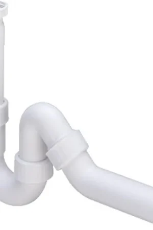 Viega Gootsteenafvoeren Siphon 2inch incluant tubulure murale Matière synthétique Blanc Dernier Modèle