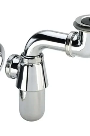 Viega siphon à godet pour bonde gain de place ergonomique avec bouchon 5/4 chrome Retour Gratuit
