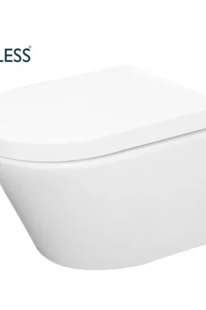 Wiesbaden Vesta WC suspendu rimless avec abattant Vesta softclose et quick release brillant blanc Produit De Marque