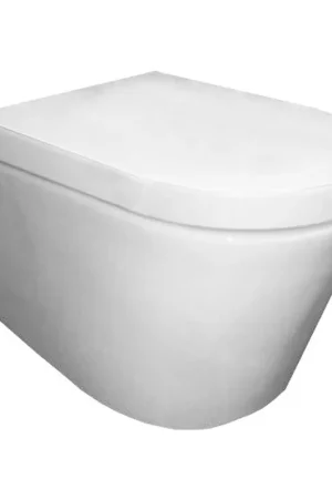 Xellanz Flow WC suspendu sans bride avec nano revêtement avec abattant Flow à frein de chute et déclipsable blanc brillant Réduction