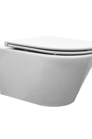 Wiesbaden Vesta WC suspendu avec abattant Flatline softclose et quick release brillant blanc Offre Du Jour