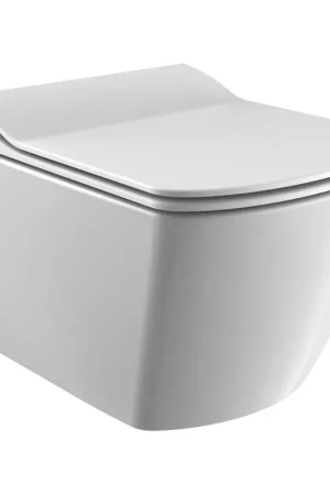 Acheter Direct Creavit Design Toilette Suspendu - 37x51.3cm - sans bride - fixation cachée - blanc