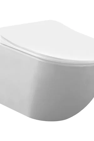 Acheter En Ligne Creavit Toilette suspendu - 35.3x51cm - Robinet de bidet - sans rebord - avec abattant wc - blanc