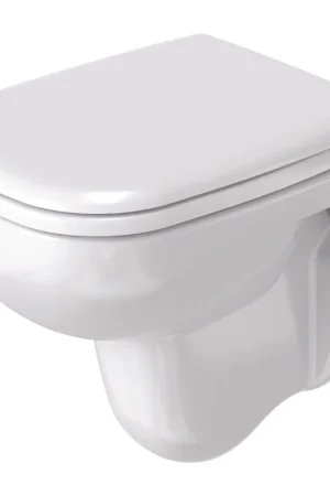 Acheter En Ligne Duravit D-code WC suspendu raccourci 48cm avec bride de rinçage à évacuation profonde blanc