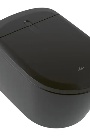 Villeroy & Boch Supreo WC douche - douchette féminine - extraction des odeurs - sans rebord de rinçage - pure black Prix Cassé