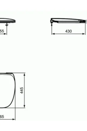 Ideal Standard Dea abattant de WC avec couvercle avec softclose fin blanc mat Achetez Aujourd'hui