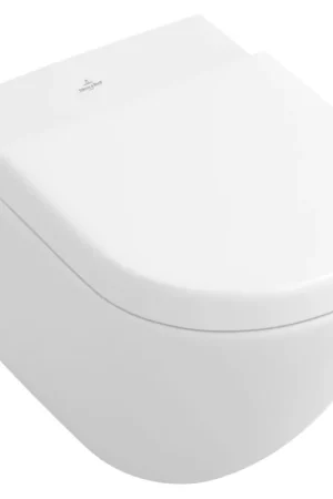 Villeroy & Boch Subway WC suspendu - 56cm - avec bride - à fond plat - ceramic+ - sans abattant - blanc brillant Affaire À Saisir