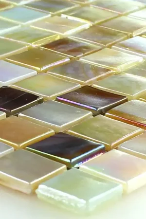 Populaire Mosaïque Verre Nacre Mix Couleur Naturelle 15x15x4mm