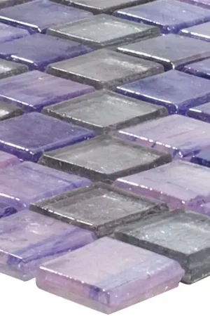 Livraison Express Mosaïque En Verre Carrelage Edessa Pourpre Mix