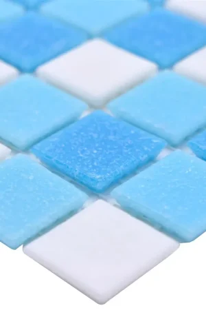 Piscine Mosaïque North Sea Blanc Bleu Mix Remise