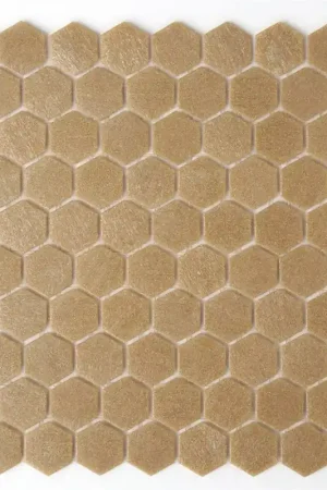 Soldes Mosaïque En Verre Carrelage Trend-Vi Hexagonal 182 Brun Clair