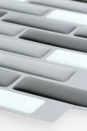 Vinyle Mosaïque 3D Argent Gris Mix Quantité Limitée