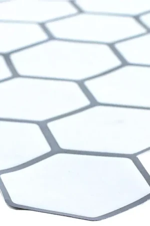 Vinyle Mosaïque Carrelage Edinburg Hexagone Blanc Auto Adhésif Promotion Saisonnière
