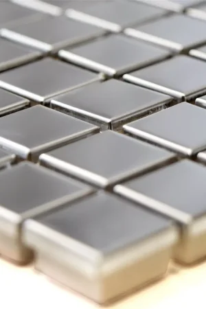 Acheter En Ligne Acier Inoxydable Mosaïque Carrelage Magnet Brillant Carré 15