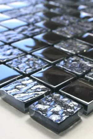 Vente Flash Mosaïque Verre Oslo Metal Dégringolé