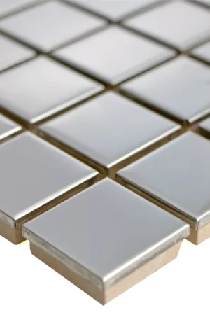 Acier Inoxydable Mosaïque Carrelage Magnet Brillant Carré 23 Expédié Aujourd'hui