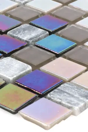 Affaire À Saisir Mosaïque Carrelage Tallinn Marbre Verre Nacre Gris Brun