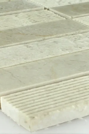 Achetez Aujourd'hui Mosaïque Pierre Naturelle Marbré Bâtonnet Fraisé Poli Beige