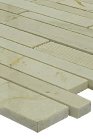 Super Prix Marbré Mosaïque Bâtonnet Fraisé Poli Crème