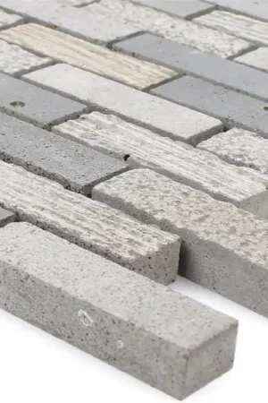 Usine Directe Mosaïque Carrelage Daimon Stein Carving Mix Cement Grey