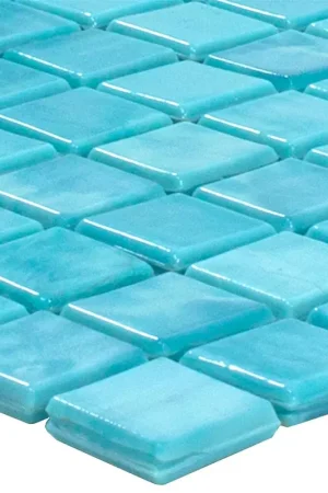 Bon Marché Mosaïque En Verre Carrelage Seaside Turquoise