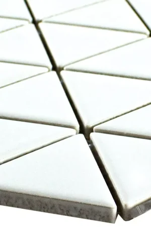 Top Vente Céramique Mosaïque Carrelage Arvada Triangle Blanc Brillant