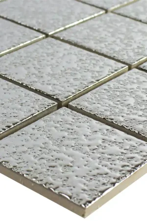 Soldes Céramique Mosaïque Carrelage Jackson Argent Battu