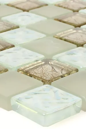 Acheter Direct Mosaïque Carrelage Verre Nikolski Beige Or