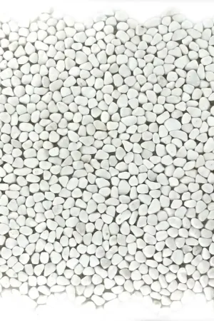 Vente Flash Galets De Rivière Micro Mosaïque Blanc