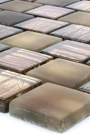 Solde Mosaïque En Verre Lanzarote Brun