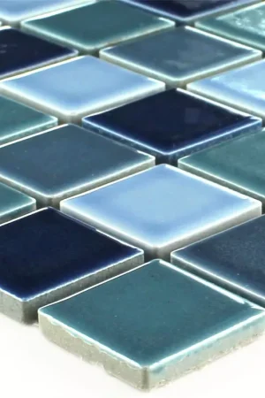Acheter Direct Céramique Mosaïque Carrelage Bodaway Bleu Mix Brillant