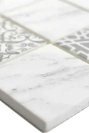 Achat Immédiat Mosaïque En Verre Carrelage Acapella Carrara Carré