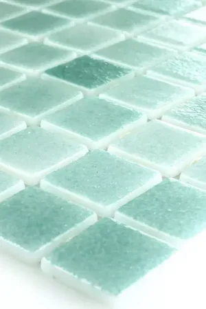 Verre Piscine Mosaïque 25x25x4mm Turquoise Mix Must-Have