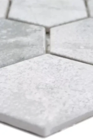 Vente Directe Céramique Mosaïque Comtessa Hexagone Optique De Ciment Gris Clair