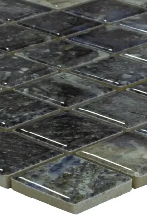 Super Prix Céramique Mosaïque Carrelage Elysium Marbre Optique Bleu Foncé 23