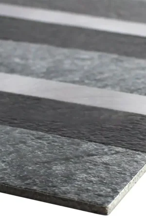 Vinyle Mosaïque Carrelage Mirbach Auto Adhésif Noir Argent Promotion