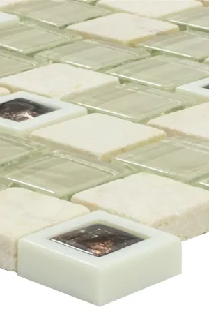 Verre Plastique Natural Mosaïques Pierre Lunaquell Beige Commander Maintenant