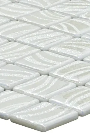 Verre Piscine Mosaïque Marisburg Blanc Luire Solde