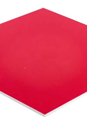 Vinyle Hexagone Carrelage Mural Century Auto Adhésif Rouge Affaire À Saisir