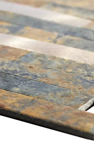 Vinyle Mosaïque Carrelage Maywald Auto Adhésif Brun Or Paiement Sécurisé