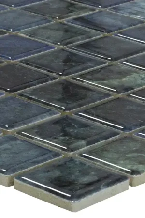 Bon Marché Céramique Mosaïque Carrelage Elysium Marbre Optique Bleu 23